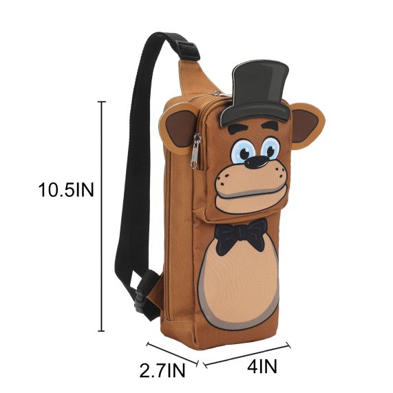 FIVE NIGHTS AT FREDDY'S - Crossbody Sling Bag With Adjustable Strap