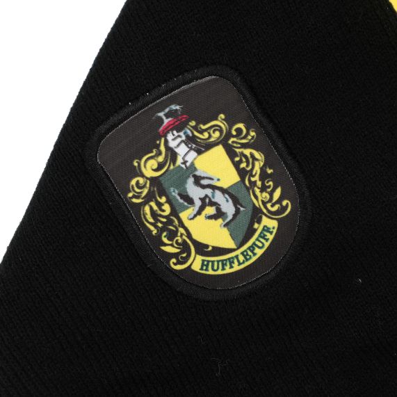 HARRY POTTER - Hufflepuff Snood Hooded Scarf With Wand Holder