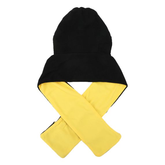 HARRY POTTER - Hufflepuff Snood Hooded Scarf With Wand Holder