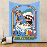 Stay Positive Polyester Tapestry
