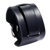Leather Adjustable Punk Bracelet (black)