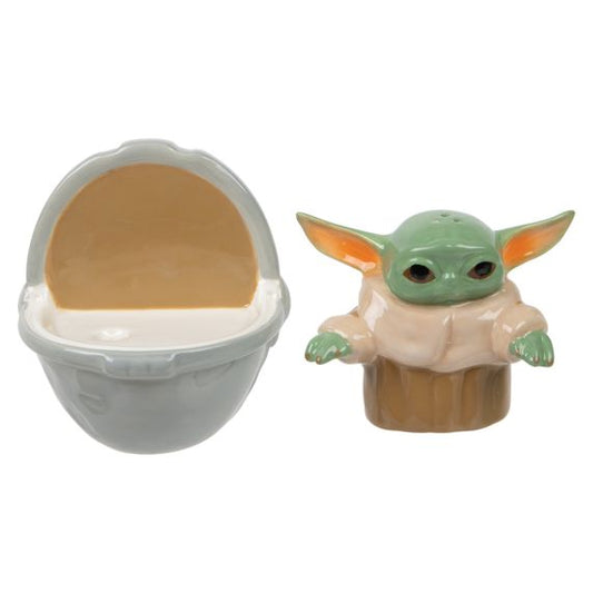 STAR WARS THE MANDALORIAN THE CHILD SCULPTED CERAMIC SALT & PEPPER SET