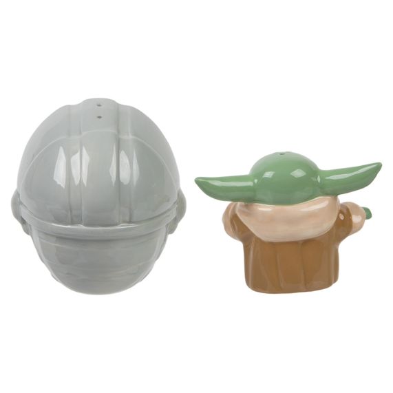 STAR WARS THE MANDALORIAN THE CHILD SCULPTED CERAMIC SALT & PEPPER SET