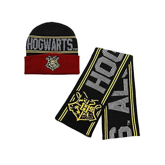 Harry Potter - Hogwarts Houses Knit Scarf & Beanie Set (Hogwarts)
